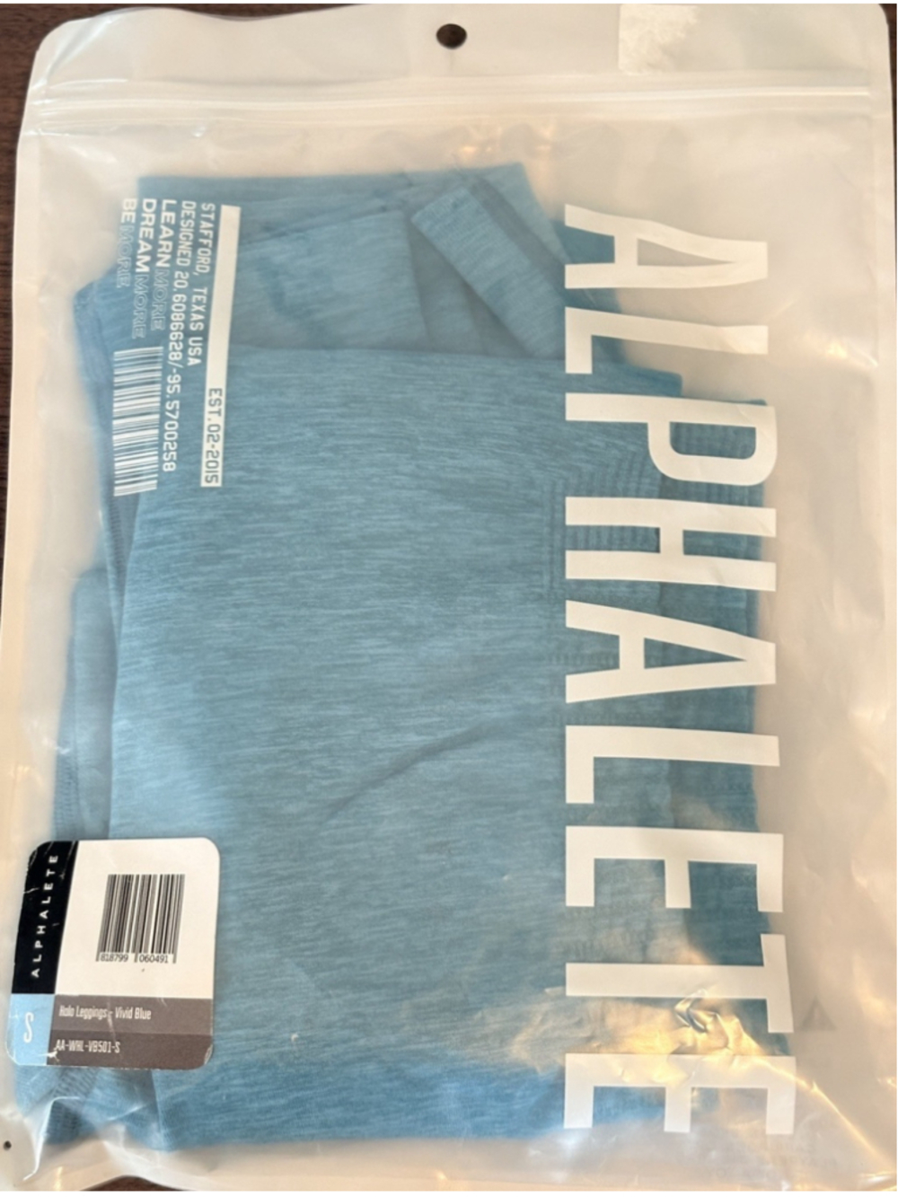 Alphalete Athletics Halo Leggings Vivid Blue S Athleisure Seamless High Waist